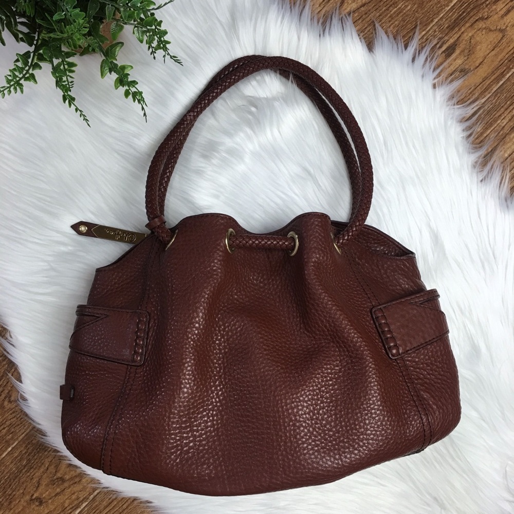 ✨Cole Haan Brown Pebble Leather Shoulder Bag✨